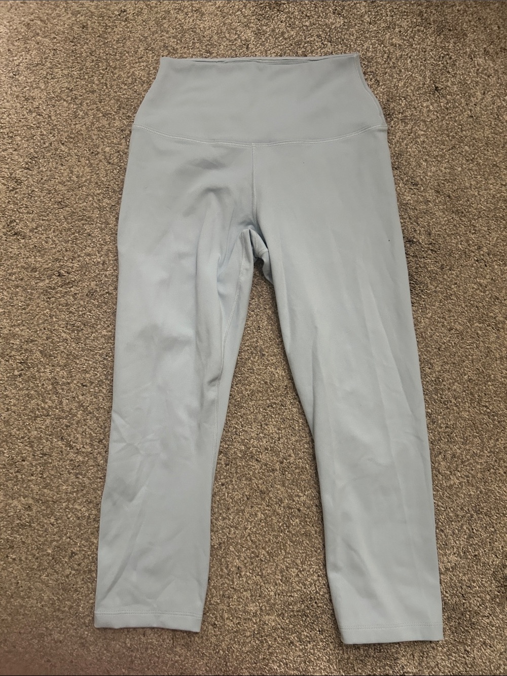 Nike High-Waist Light Blue Workout Leggings